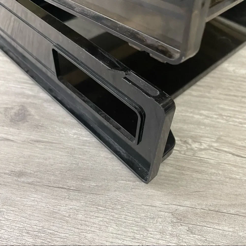Stackable Black Ombré Letter Organizer Tray